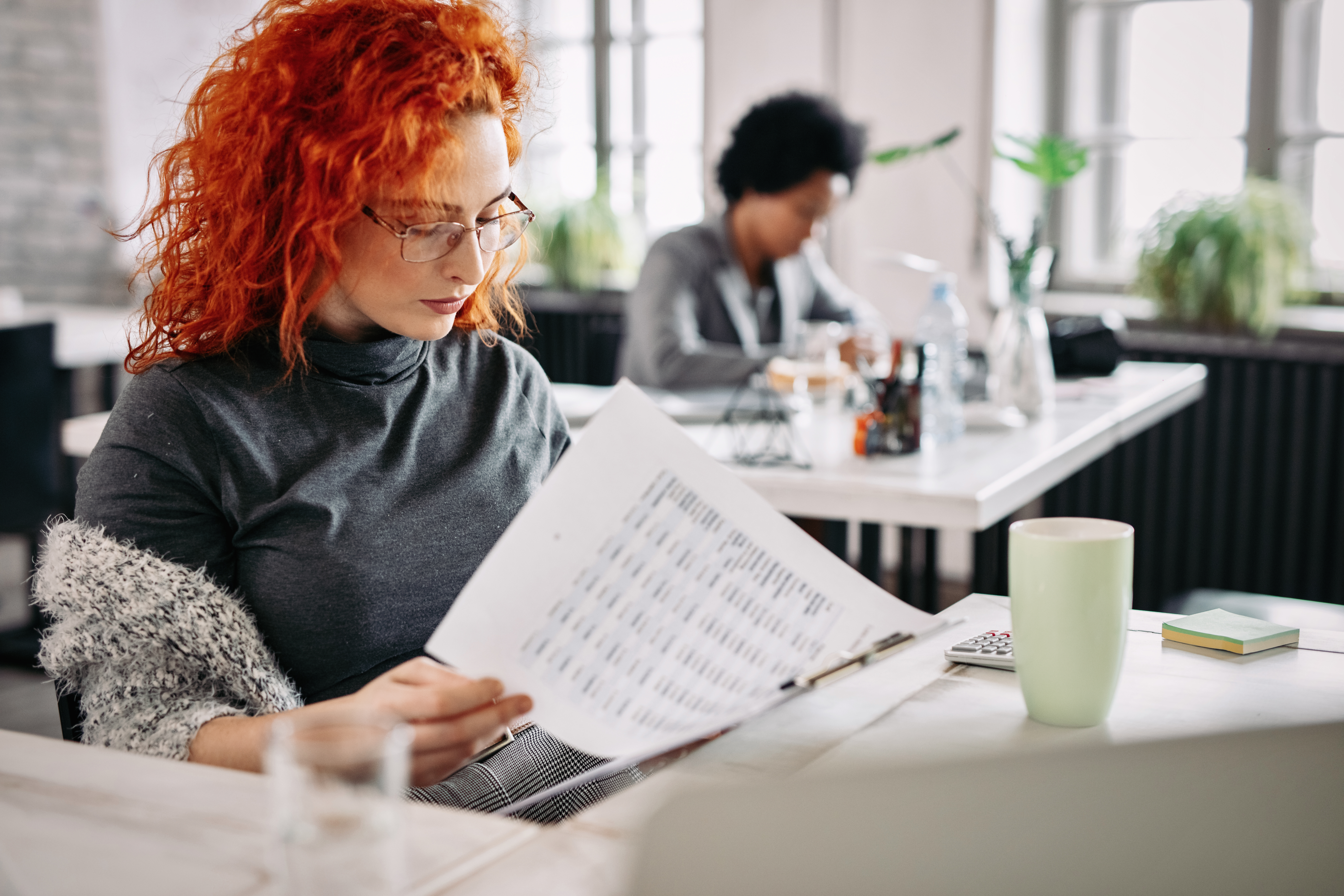 administratie werkplek / documenten